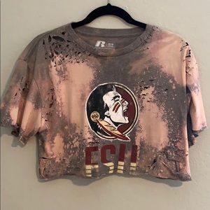 FSU distresses t shirt